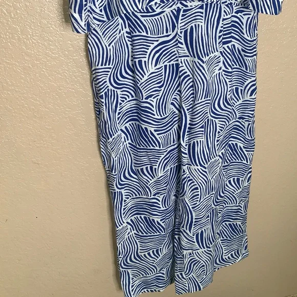 LOFT Beach Spiral 100% Linen Wide Leg Size L oversized set - Picture 9 of 9